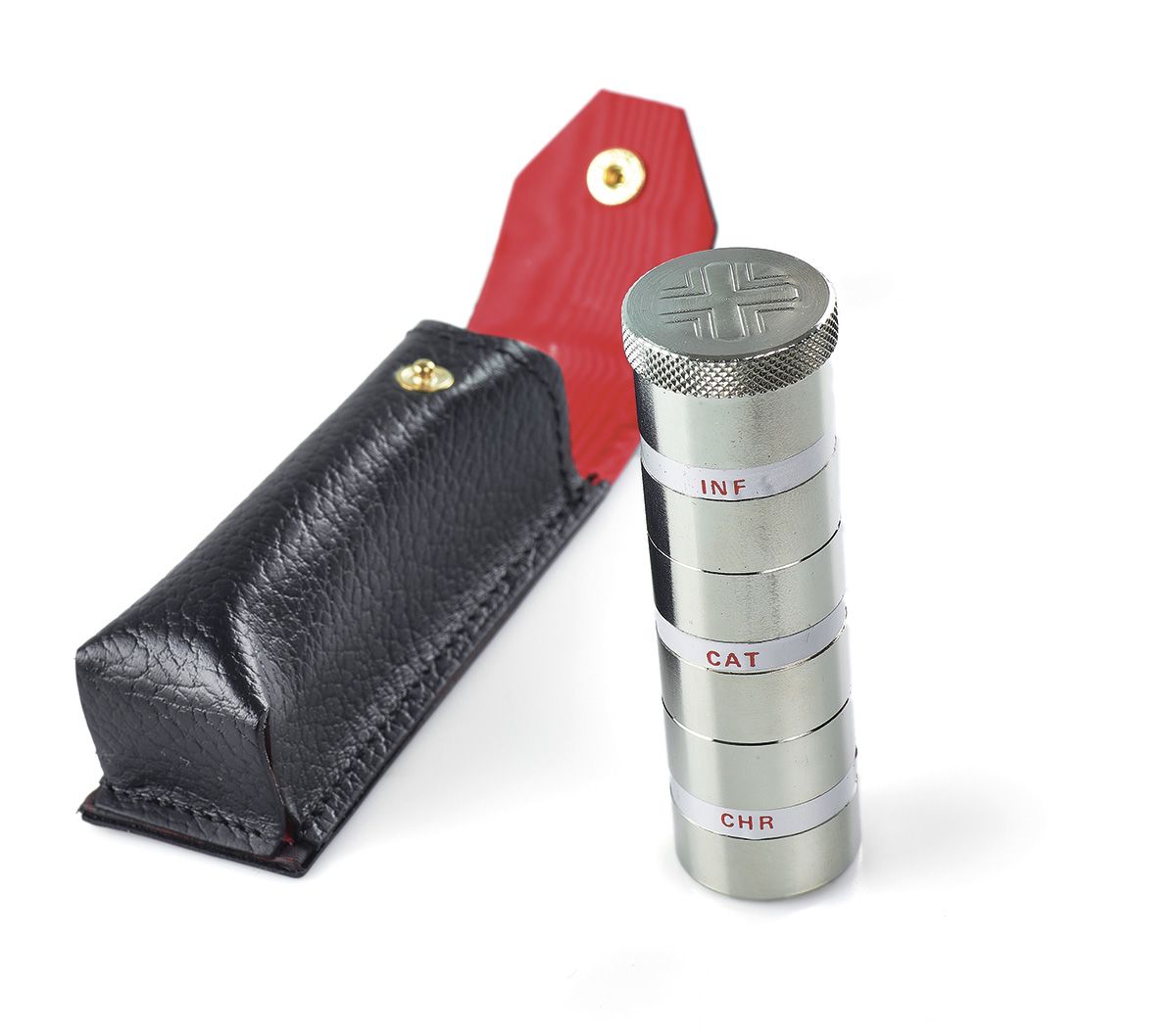 Trzy pojemniki na oleje w etui, nikiel (17)