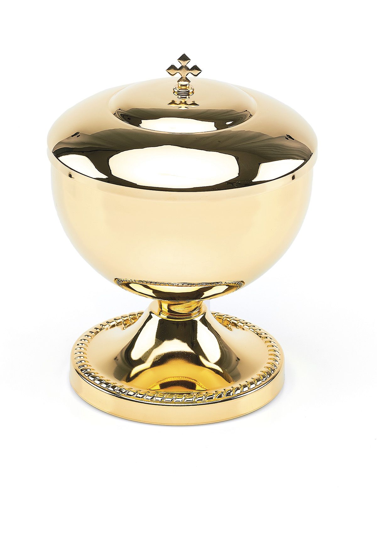 Puszka liturgiczna złocona 21 cm (14)