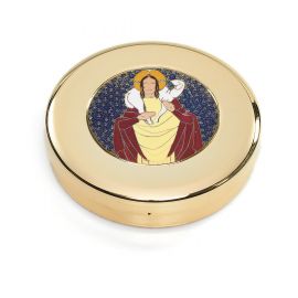 Cyborium z plakietką emaliowaną 7,4x2,2 cm - Dobry Pasterz - CYBORIA - Nowość