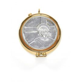 Cyborium z mosiądzu, pozłacane - Chrystus - CYBORIA - Nowość