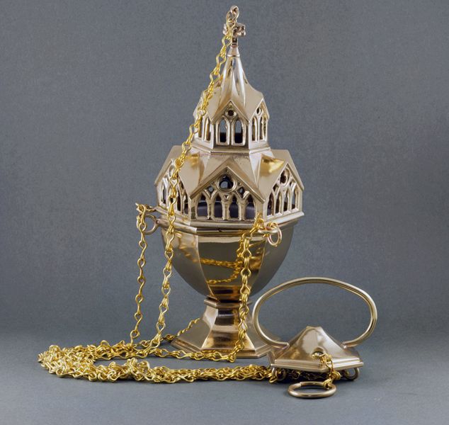 Trybularz mosiężny - 28 cm