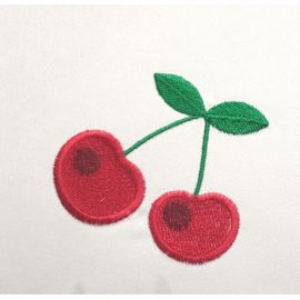 Serweta haftowana - Wiśnie 37x37 cm - Serwety haftowane - Nowość