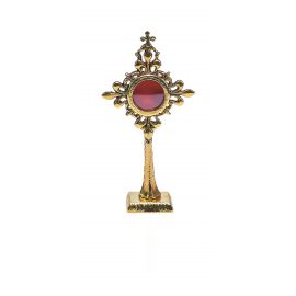 Relikwiarz z brązu, pozłacany 19,5 cm - RELIKWIARZE - Nowość