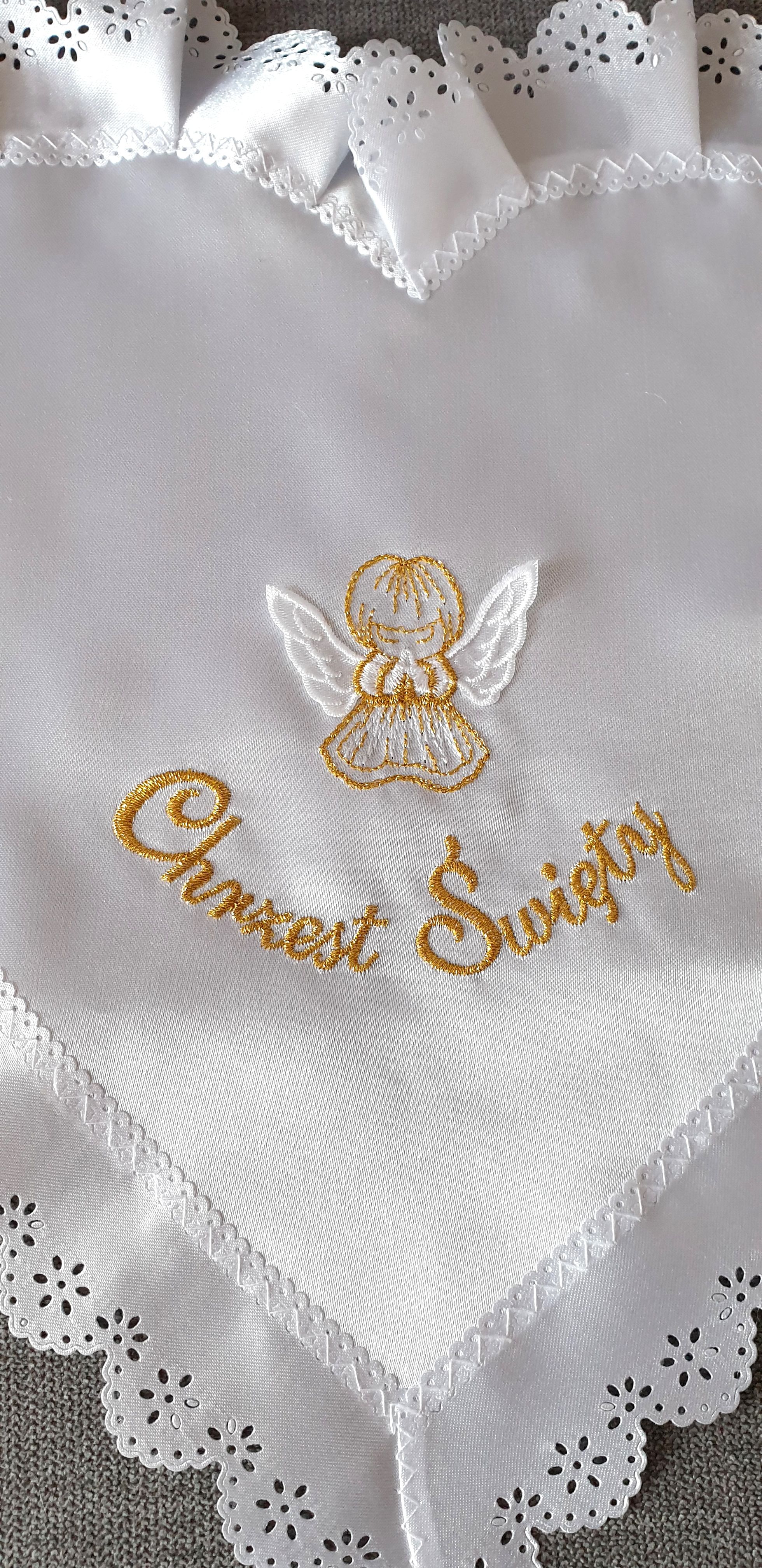 Szatka do chrztu haftowana (2) - zdjęcie 2 - Szatka do chrztu haftowana (2)