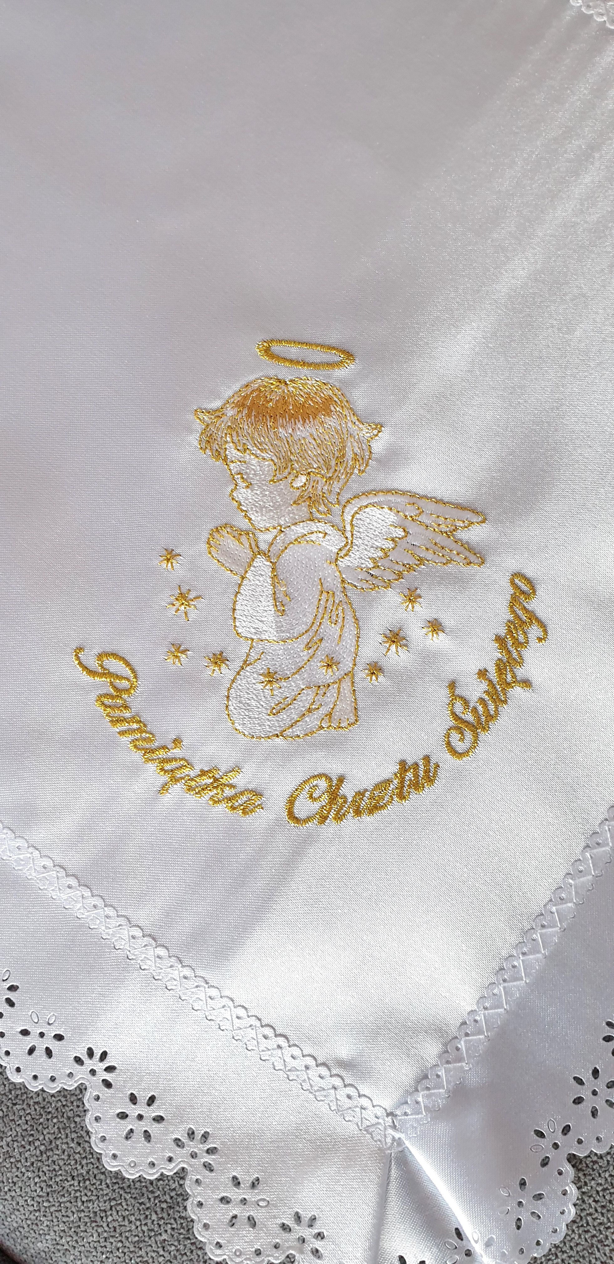 Szatka do chrztu haftowana (3) - zdjęcie 2 - Szatka do chrztu haftowana (3)