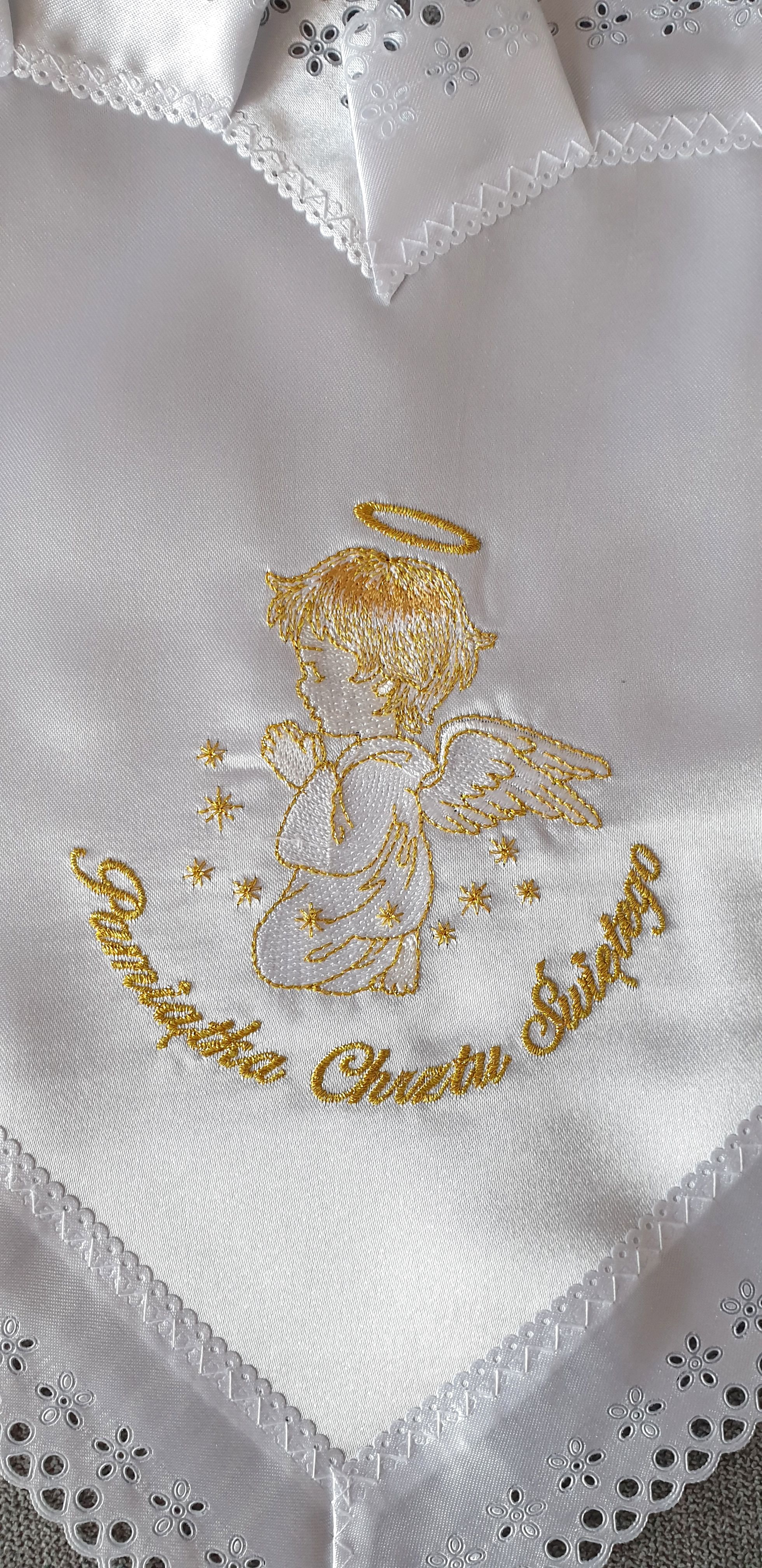 Szatka do chrztu haftowana (4) - zdjęcie 2 - Szatka do chrztu haftowana (4)