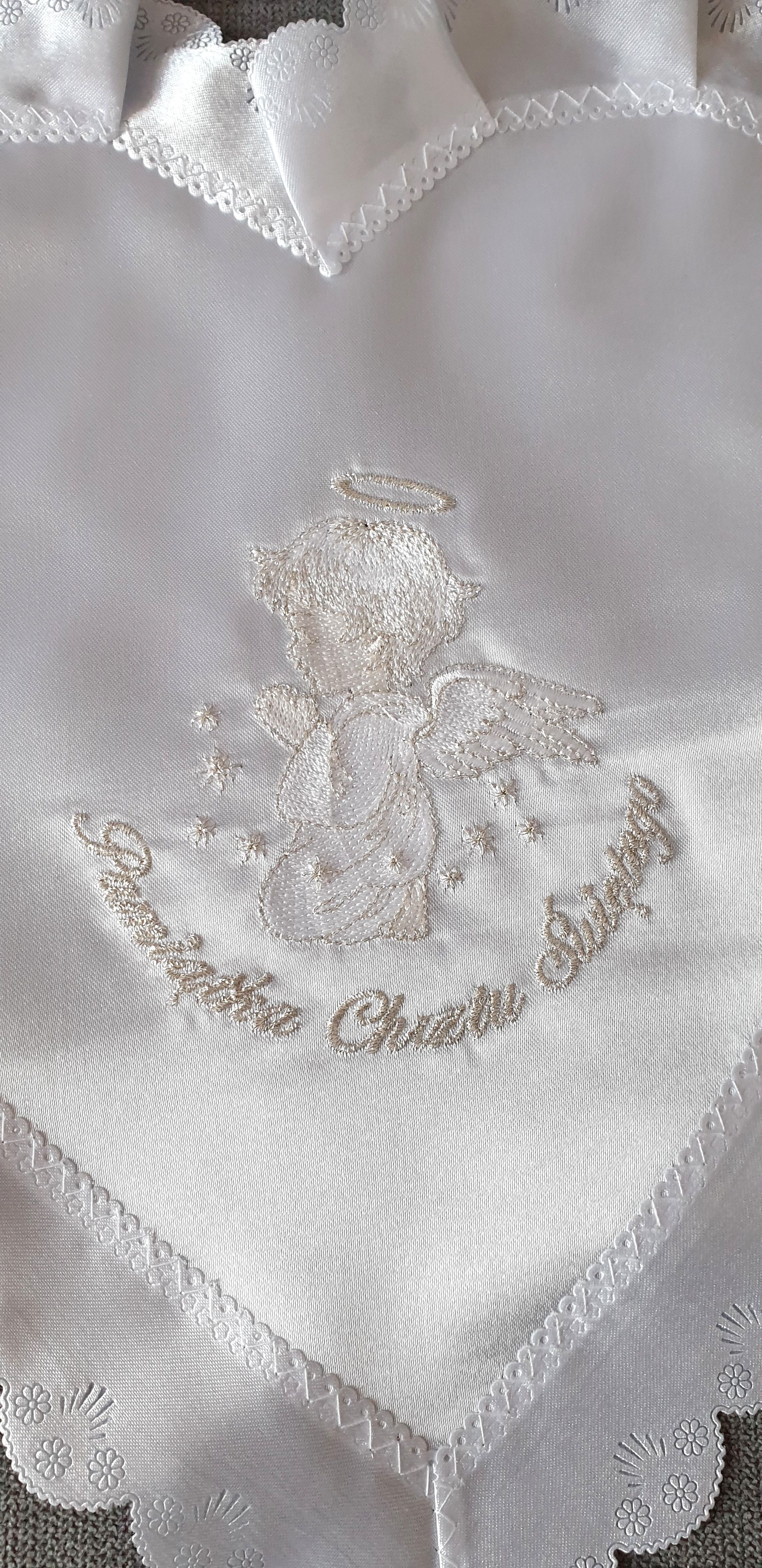 Szatka do chrztu haftowana (5) - zdjęcie 2 - Szatka do chrztu haftowana (5)