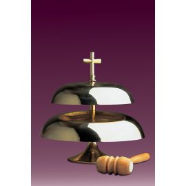 Gong kościelny dwutonowy, błyszczący