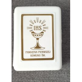 Pudełko na różaniec komunijny (księga) - Pudełka na różaniec - Nowość