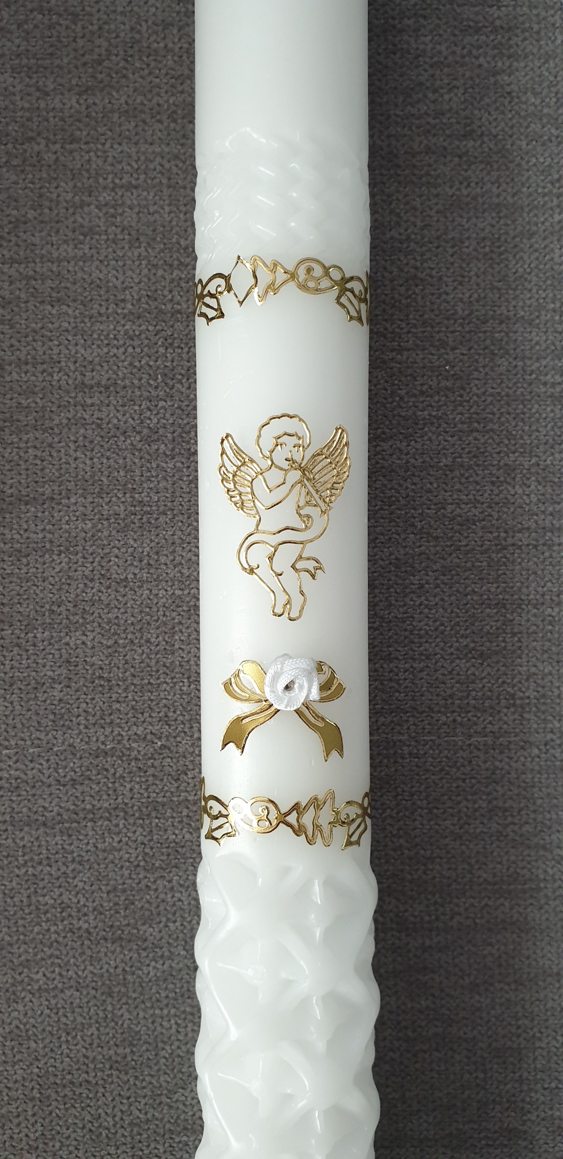 Świeca do chrztu zdobiona (11) - zdjęcie 2 - Świeca do chrztu zdobiona (11)