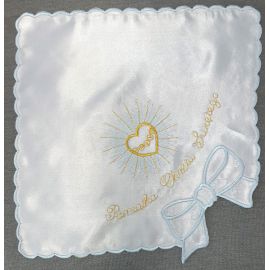 Szatka do chrztu haftowana (12) - Szatki haftowane do chrztu - Nowość