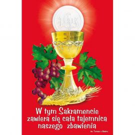 Plakat – W tym Sakramencie zawiera się cała tajemnica ... - Plakaty na Boże Ciało - Nowość
