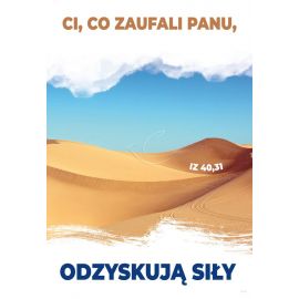 Plakat - Ci, co zaufali Panu - Plakaty religijne edukacyjne, sentencje - Nowość