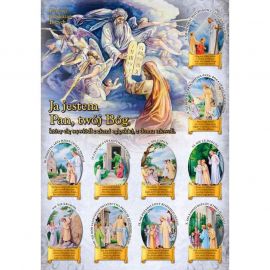 Plakat – Dziesięć Przykazań Bożych - Plakaty religijne edukacyjne, sentencje - Nowość