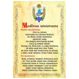 Modlitwa ministranta - plakat - BIURO PARAFIALNE - Nowość