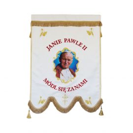 Chorągiew Kościelna "Jan Paweł II" - Chorągwie procesyjne - Nowość