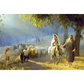 Obraz 30x40 - Z Nazaretu do Betlejem - OBRAZY RELIGIJNE - Nowość