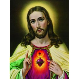 Obraz 30x40 - Serce Jezusa - OBRAZY RELIGIJNE - Nowość