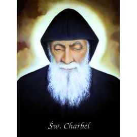Obraz 30x40 - Św. Charbel - OBRAZY RELIGIJNE - Nowość