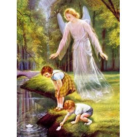 Obraz 30x40 - Anioł Stróż - OBRAZY RELIGIJNE - Nowość