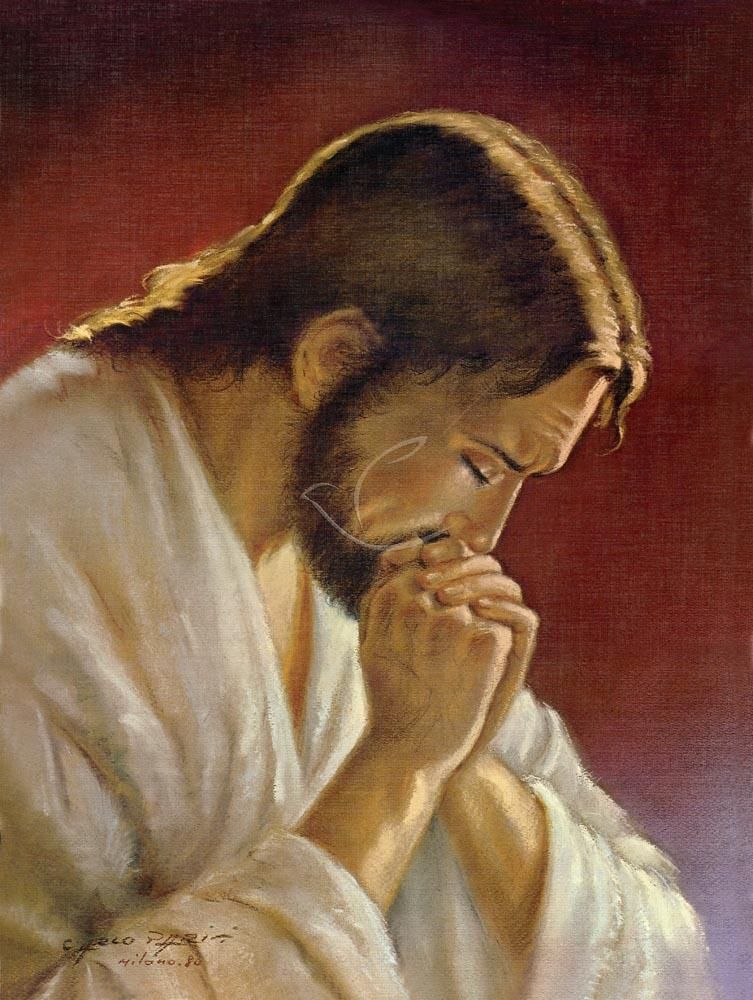 Obraz 30x40 - Jezus modlący