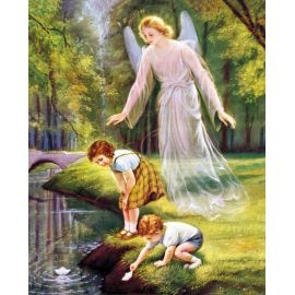 Obrazek 20x25 - Anioł Stróż (1) - OBRAZY RELIGIJNE - Nowość