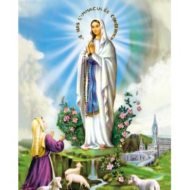 Obrazek 20x25 - Lourdes „Je suis l'Immaculée Conception” - OBRAZY RELIGIJNE - Nowość