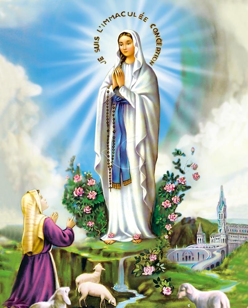 Obrazek 20x25 - Lourdes „Je suis l'Immaculée Conception”