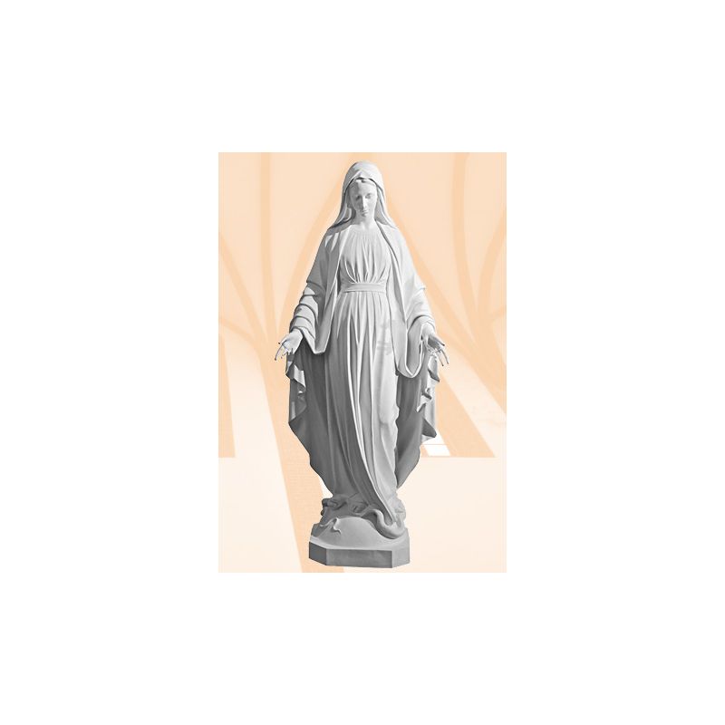 Figura Matka Boża Niepokalana biała - 180 cm - Figura Matka Boża Niepokalana biała - 180 cm