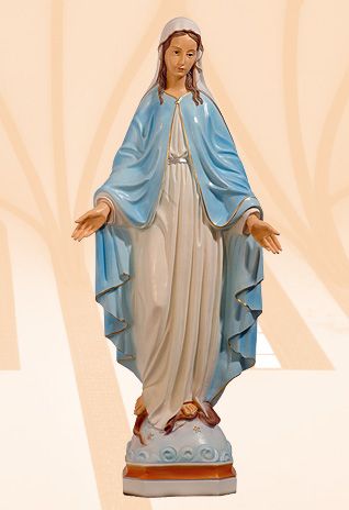 Figura Matka Boża Niepokalana kolor - 80 cm - Matka Boża Niepokalana