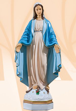 Figura Matka Boża Niepokalana kolor - 70 cm - Matka Boża Niepokalana