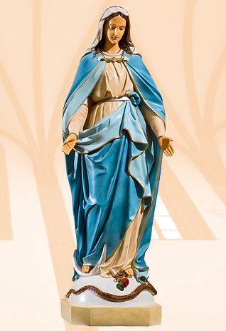 Figura Matka Boża Niepokalana kolor - 67 cm - Matka Boża Niepokalana
