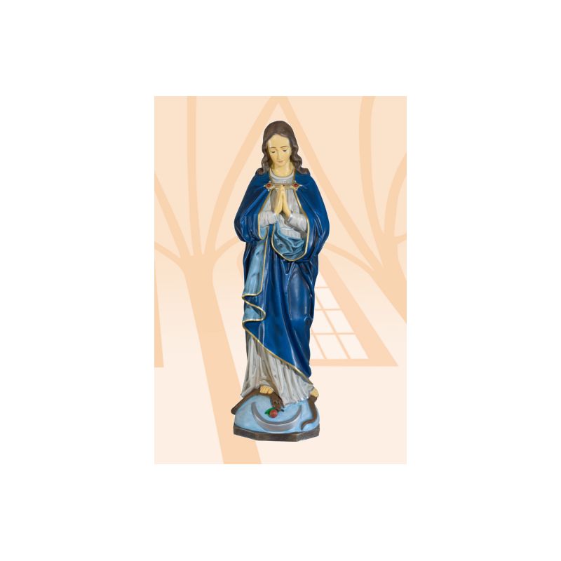 Figura Matka Boża Niepokalana kolor - 63 cm - Figura Matka Boża Niepokalana kolor - 63 cm