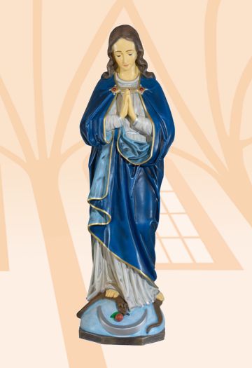 Figura Matka Boża Niepokalana kolor - 63 cm - Matka Boża Niepokalana