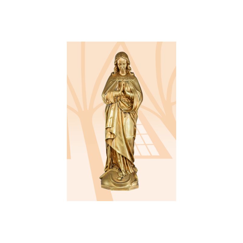 Figura Matka Boża Niepokalana 63 cm (włoskie złoto jasne) - Figura Matka Boża Niepokalana 63 cm (włoskie złoto jasne)