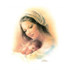 Obrazek 20x25 - Matka Boża z Dzieciątkiem (1) - OBRAZY RELIGIJNE - Nowość