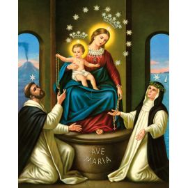 Obrazek 20x25 - Matka Boża Pompejańska - OBRAZY RELIGIJNE - Nowość