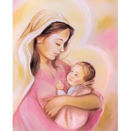 Obrazek 20x25 - Matka Boża z Dzieciątkiem (2) - OBRAZY RELIGIJNE - Nowość