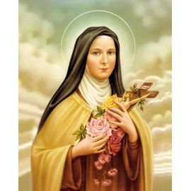 Obrazek 20x25 - Święta Teresa od Dzieciątka Jezus i Najświętszego Oblicza - OBRAZY RELIGIJNE - Nowość