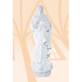 Figura Matka Boża z aniołkami kolor - 130 cm - zdjęcie 2 - Figura Matka Boża z aniołkami kolor - 130 cm