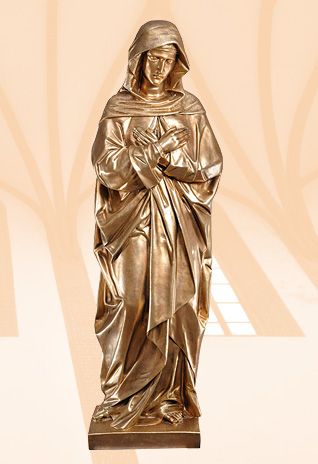 Figura Matka Boża Bolesna biała - 100 cm - zdjęcie 2 - Figura Matka Boża Bolesna biała - 100 cm