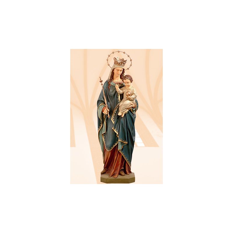 Figura Matka Boża Królowa Świata kolor 140 cm - Figura Matka Boża Królowa Świata kolor 140 cm