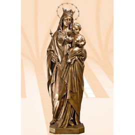 Figura Matka Boża Królowa Świata (włoskie złoto jasne) 140 cm - Matka Boża Królowa Świata - Nowość