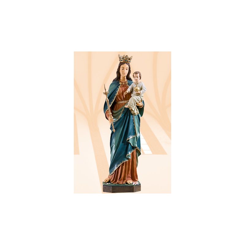 Figura Matka Boża Królowa Świata kolor 110 cm - Figura Matka Boża Królowa Świata kolor 110 cm