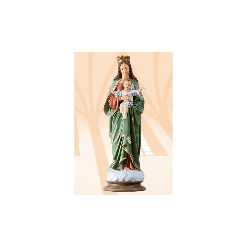 Figura Matka Boża Królowa Świata kolor 52 cm - Figura Matka Boża Królowa Świata kolor 52 cm