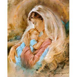 Obrazek 20x25 - Matka Boża z Dzieciątkiem (5) - OBRAZY RELIGIJNE - Nowość