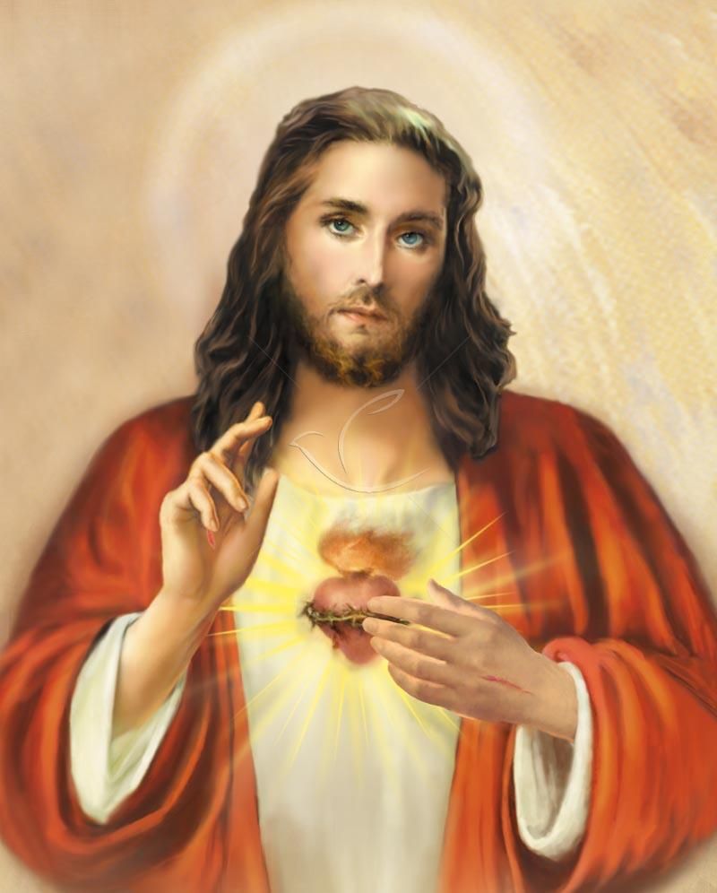 Obrazek 20x25 - Najświętsze Serce Pana Jezusa