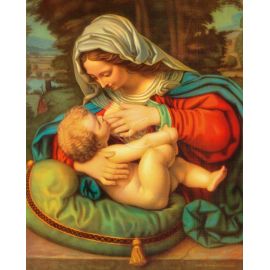Obrazek 20x25 - Matka Boża Karmiąca - OBRAZY RELIGIJNE - Nowość
