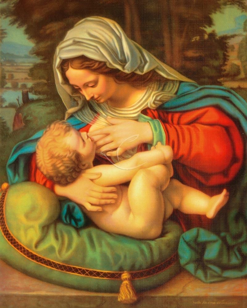 Obrazek 20x25 - Matka Boża Karmiąca