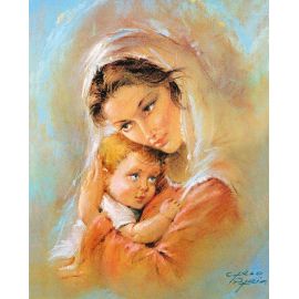 Obrazek 20x25 - Matka Boża z Dzieciątkiem - OBRAZY RELIGIJNE - Nowość